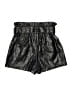 Line & Dot 100% Rayon Metallic Black Shorts Size S - photo 2