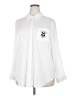 Torrid White 3/4 Sleeve Button-Down Shirt Size 2X Plus (2) - photo 1
