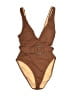 Unbranded Graphic Brown One Piece Swimsuit Size 0 (estimated) - photo 1