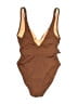 Unbranded Graphic Brown One Piece Swimsuit Size 0 (estimated) - photo 2