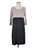 Bordeaux Color Block Gray Casual Dress Size S - photo 1