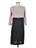 Bordeaux Color Block Gray Casual Dress Size S - photo 2