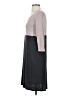 Bordeaux Color Block Gray Casual Dress Size S - photo 5