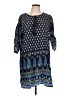 HOTOUCH Paisley Blue Casual Dress Size L - photo 1