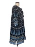 HOTOUCH Paisley Blue Casual Dress Size L - photo 4