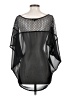 Millau 100% Polyester Black 3/4 Sleeve Top Size S - photo 2