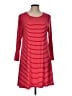 Old Navy Stripes Red Casual Dress Size L - photo 1
