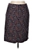 L.L.Bean Paisley Multi Color Burgundy Formal Skirt Size 8R - photo 1