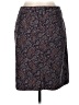 L.L.Bean Paisley Multi Color Burgundy Formal Skirt Size 8R - photo 2