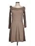Maurices Solid Tan Casual Dress Size L - photo 1
