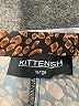 Kittenish 100% Polyester Animal Print Brown Shorts Size L - photo 3