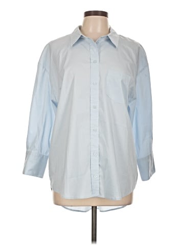 Liverpool Los Angeles 3/4 Sleeve Button-Down Shirt (view 1)