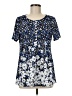 Unbranded Blue Short Sleeve Blouse Size M (estimated) - photo 1