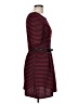 Speechless 100% Polyester Stripes Burgundy Casual Dress Size L - photo 4