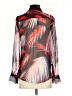 Matthew Williamson 100% Silk Print Red Long Sleeve Silk Top Size UK 8 / US 4 - photo 2