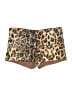 Shein Animal Print Gold Shorts Size 6 - photo 1