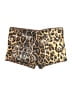Shein Animal Print Gold Shorts Size 6 - photo 2