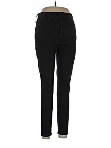 Madewell 10" High-Rise Skinny Jeans in Black Frost (view 1)