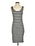 BCBGeneration Stripes Gray Casual Dress Size S - photo 1