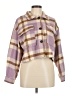 Elan 100% Polyester Plaid Purple Jacket Size M - photo 1