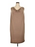 Connected Apparel Solid Tan Casual Dress Size 3X - photo 1