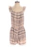Avec Les Filles 100% Polyester Plaid Tan Purple Romper Size M - photo 1