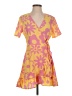 Only Floral Graphic Multi Color Yellow Casual Dress Size S - photo 1