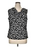 Evan Picone Black Sleeveless Blouse Size XL - photo 1