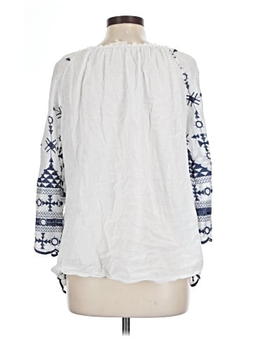 Belle France 3/4 Sleeve Blouse (view 2)