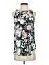 Leith 100% Polyester Floral Black Sleeveless Blouse Size S - photo 1