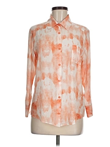 Alice + Olivia Long Sleeve Silk Top (view 1)