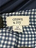 Crown & Ivy 100% Polyester Blue Vest Size M - photo 6