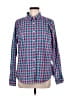 L.L.Bean Checkered-gingham Teal Long Sleeve Button-Down Shirt Size L - photo 1