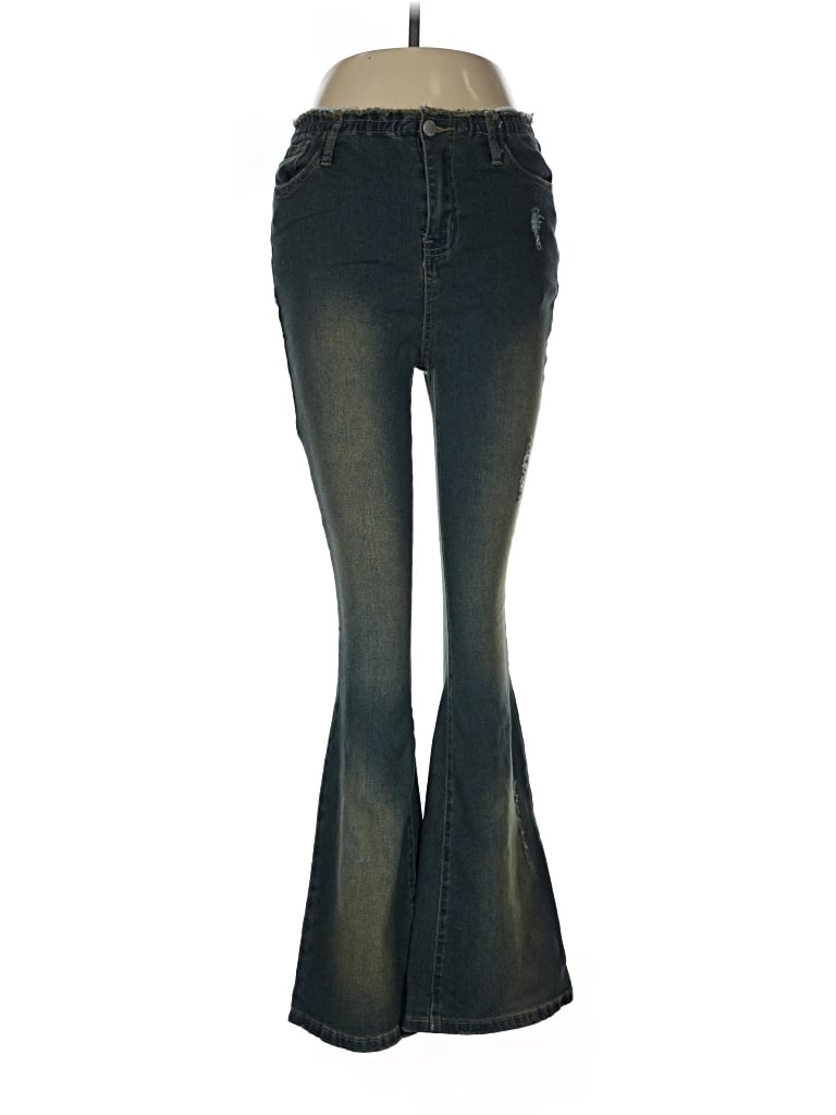 Pre-owned Shein Jeans In Green