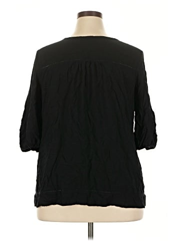 Solitaire 3/4 Sleeve Blouse (view 2)
