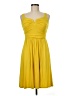 Unbranded Solid Yellow Cocktail Dress Size M (estimated) - photo 1