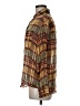 Zara Plaid Brown Long Sleeve Blouse Size M - photo 5