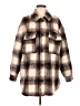Sanctuary Plaid Multi Color Brown Coat Size M - photo 1
