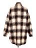 Sanctuary Plaid Multi Color Brown Coat Size M - photo 2