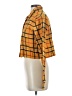 PS/LA 100% Cotton Plaid Yellow Long Sleeve Blouse Size S - photo 5