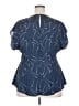 Wayward Fancies 100% Polyester Blue Short Sleeve Blouse Size XXL (estimated) - photo 2