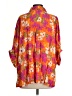 Entro Floral Orange 3/4 Sleeve Blouse Size S - photo 2