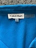 Calvin Klein 100% Polyester Teal Long Sleeve Blouse Size L - photo 6