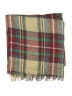 Unbranded Plaid Brown Burgundy Scarf One size - photo 2