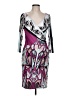 Analili Graphic Purple Cocktail Dress Size L - photo 1