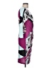Analili Graphic Purple Cocktail Dress Size L - photo 4