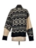 Zara Chevron-herringbone Black Pullover Sweater Size S - photo 2