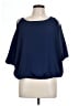 Iz Byer Blue Short Sleeve Blouse Size L - photo 1