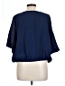 Iz Byer Blue Short Sleeve Blouse Size L - photo 2