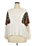 Vine & Love Animal Print Ivory Pullover Sweater Size 5X (estimated) - photo 1